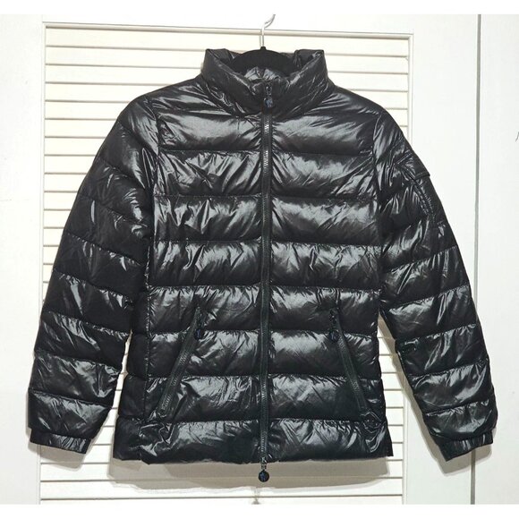 Moncler Women's Black Nylon Down Short Jacket Authentic Tag Size 1 Small 2978 - Picture 13 of 16